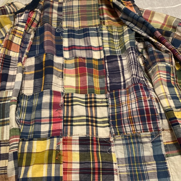 Vintage McGregor Madras Plaid Patchwork Full Zip Lightweight Jacket - Picture 11 of 12